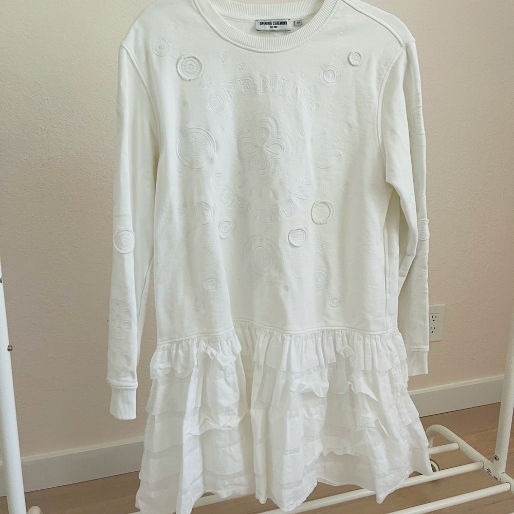 Opening Ceremony white cotton dress
